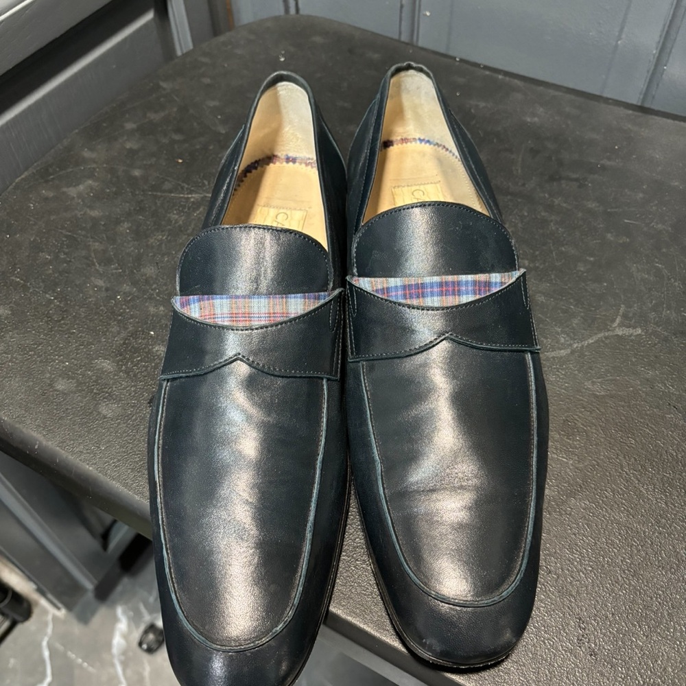 Caporicci mens blue loafer Italian Made Size 12…